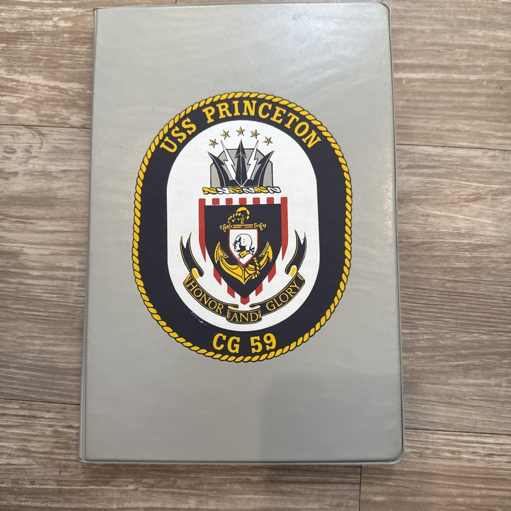USS PRINCETON CG 59 Letterhead Stationary Book with Envelopes